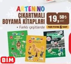ÇIKARTMALI BOYAMA KİTAPLARI